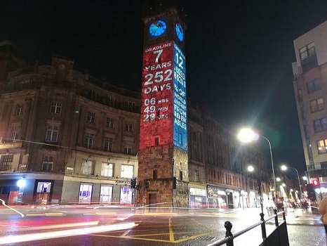 The Glasgow climate clock