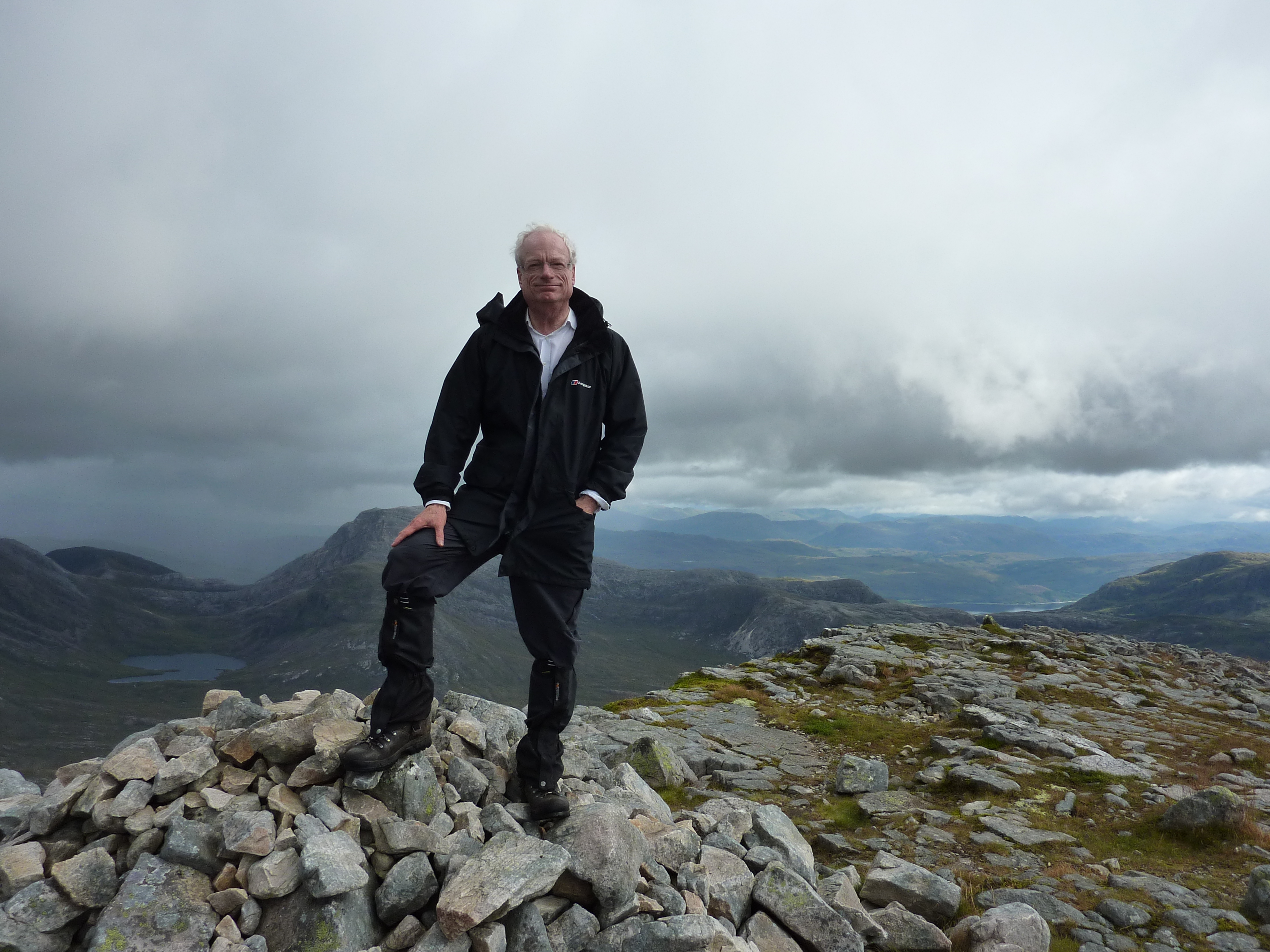 Lord Chris Smith atop a Munro