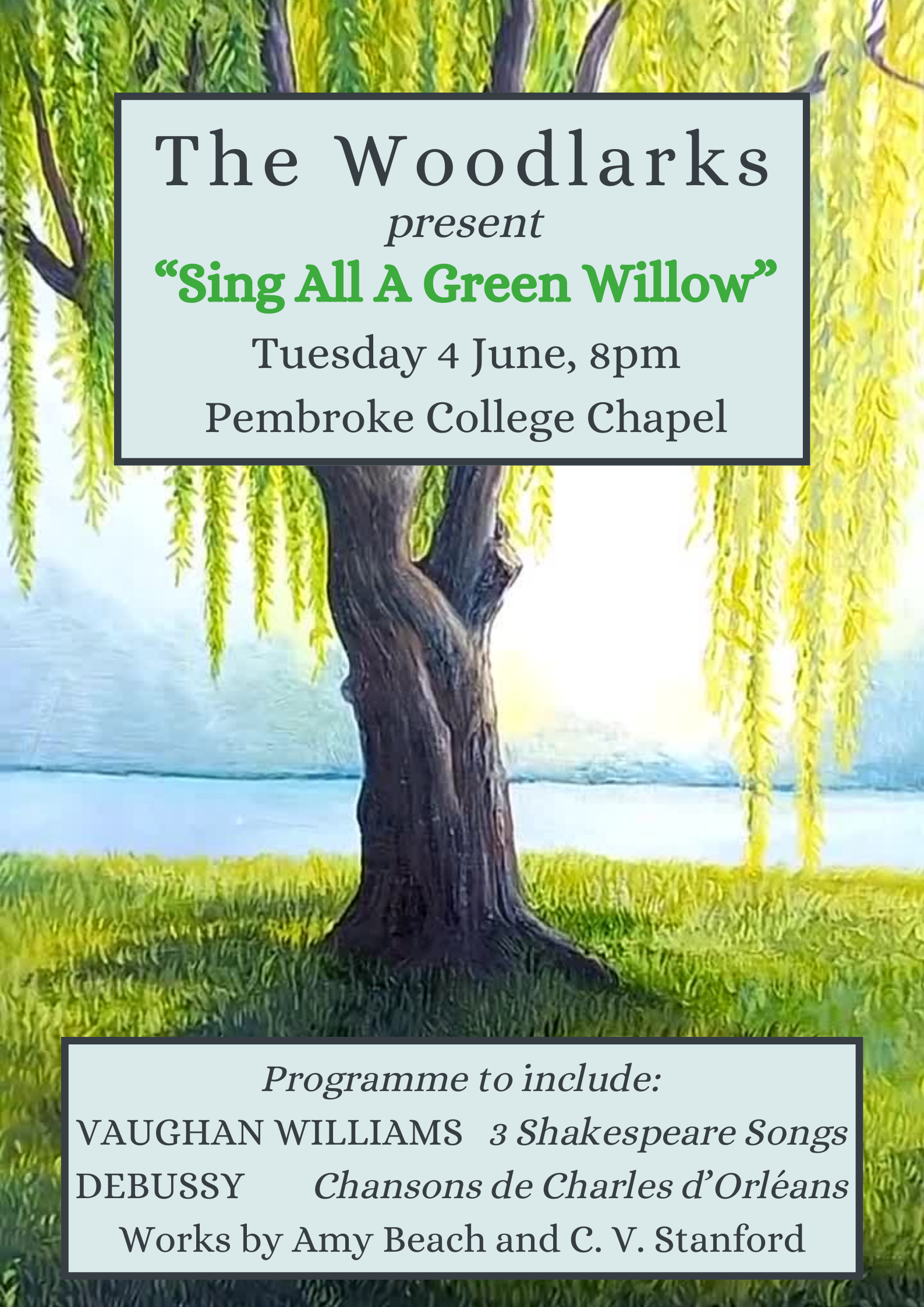 Sing All A Green Willow Concert Poster